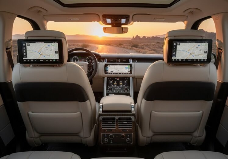 RangeRoverBlack-Backseat view